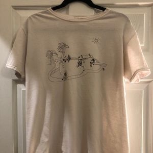 Urban Outfitters skeleton skating tee